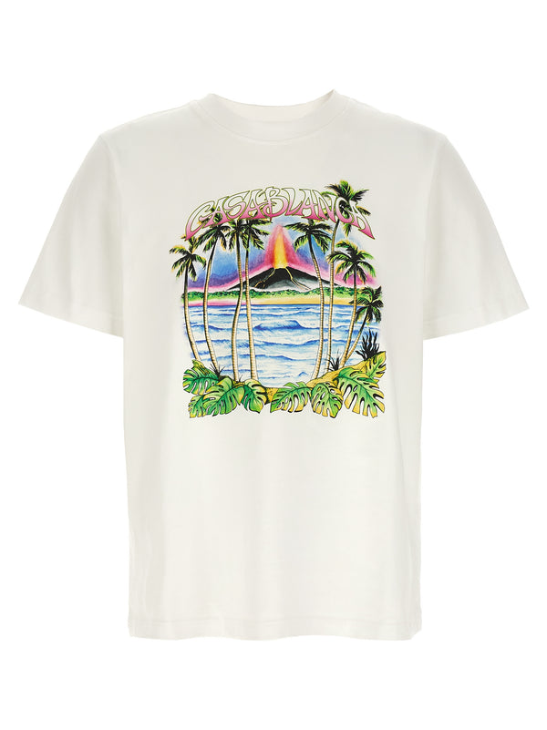 Casablanca 100% organic cotton t-shirt in white