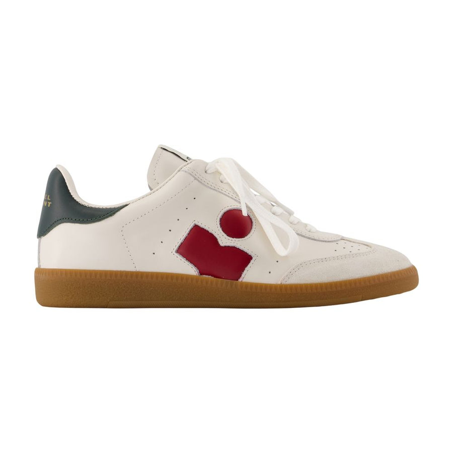 Isabel Marant Calfskin leather sneaker in white