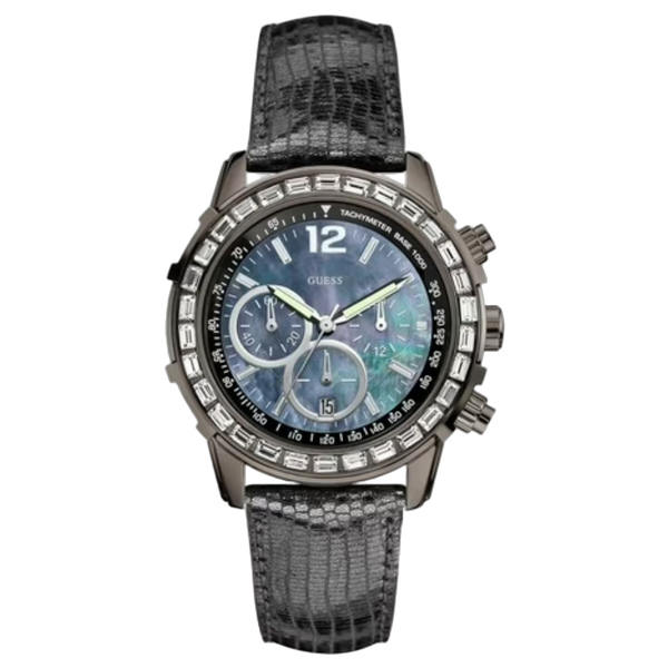 Guess Stainless steel case watch in blue
