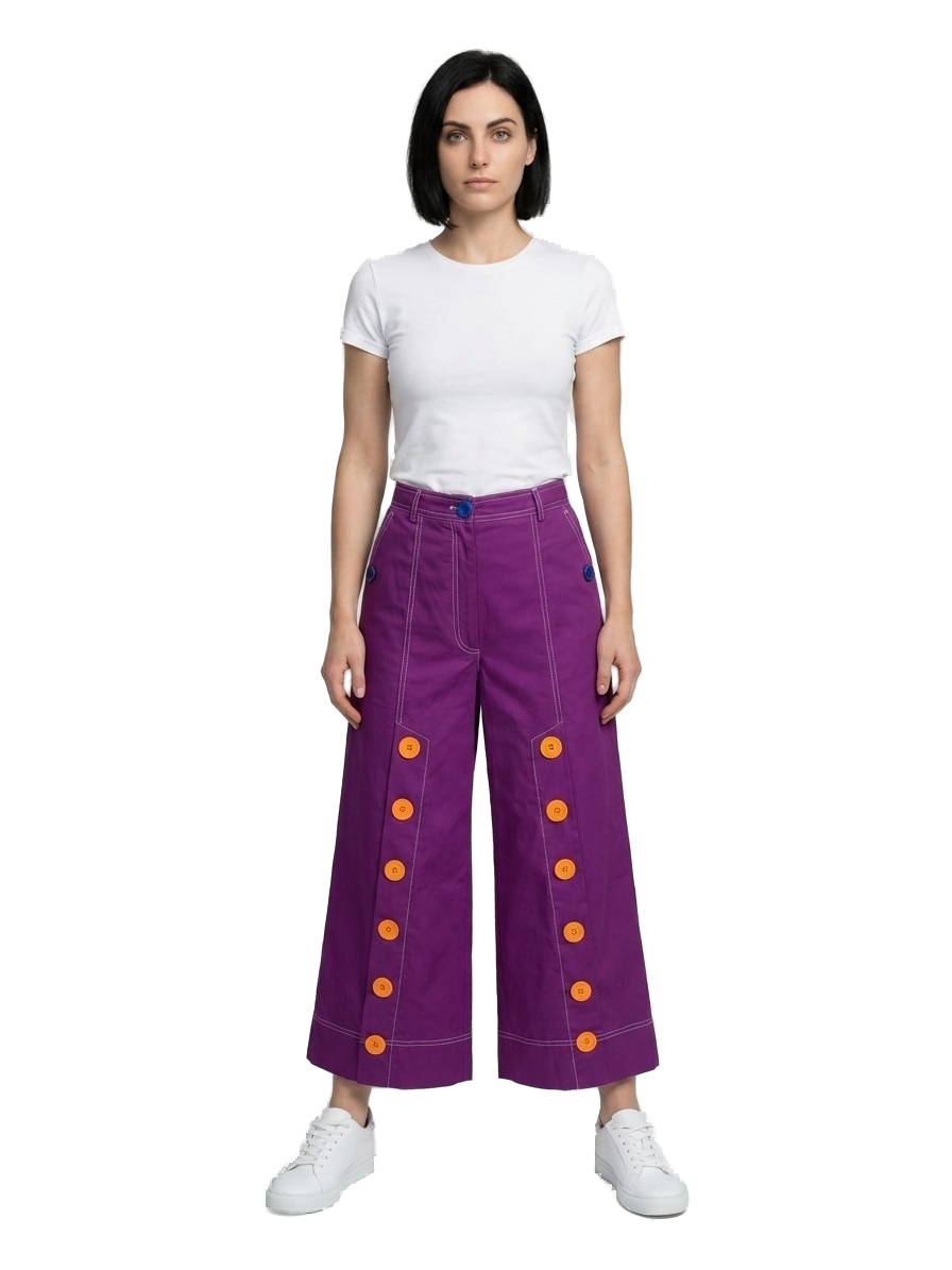 Purple Cotton Joggers (workout Pants)