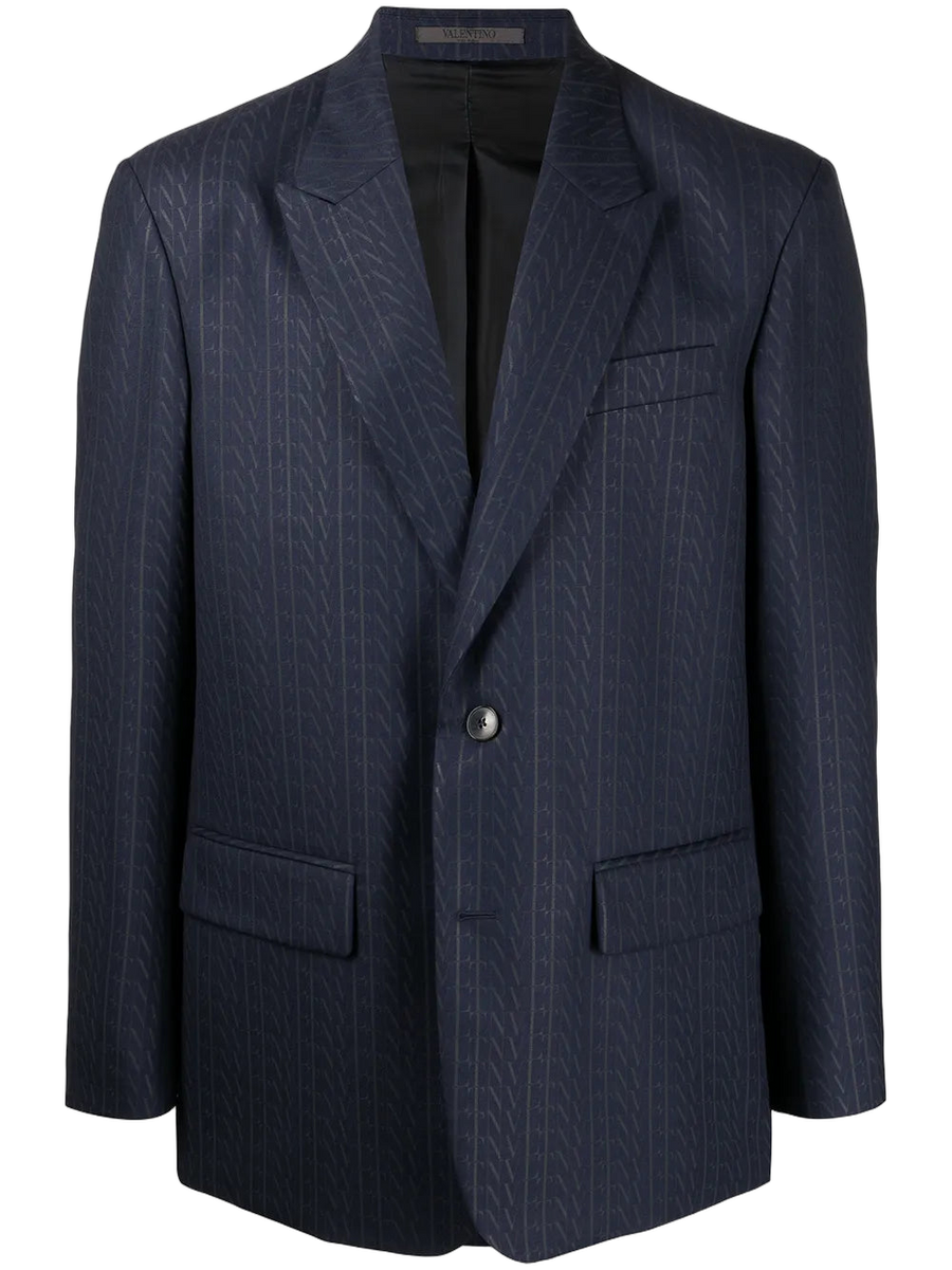 Valentino Wool blazer in navy