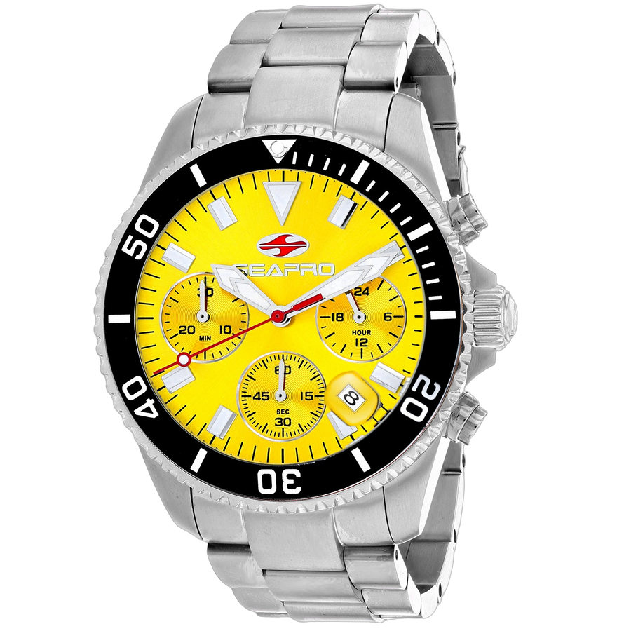 Seapro watch in yellow