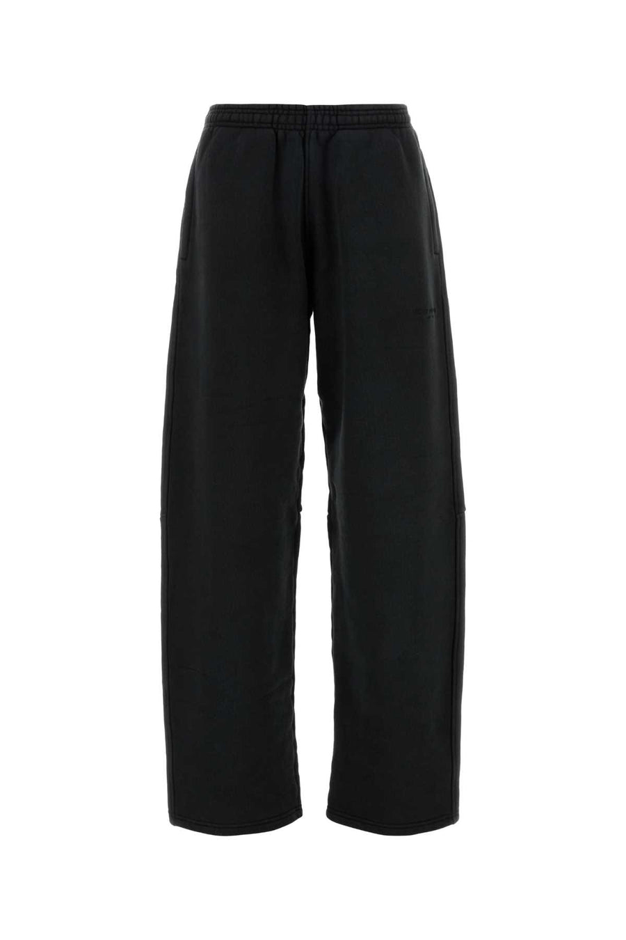 Slate Cotton Joggers Black Exterior: Pantaloni