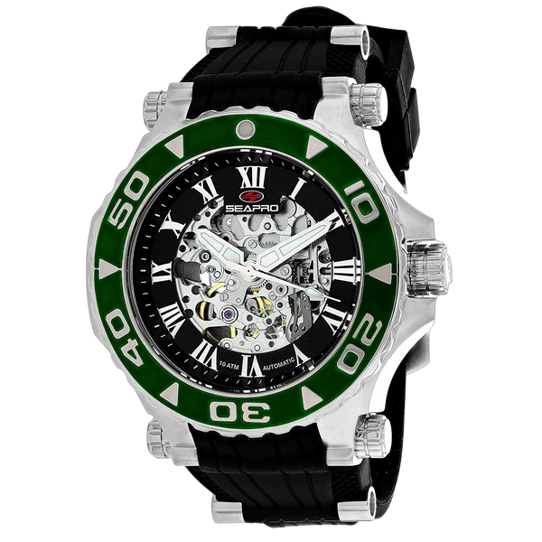 Seapro Stainless steel case watch in black