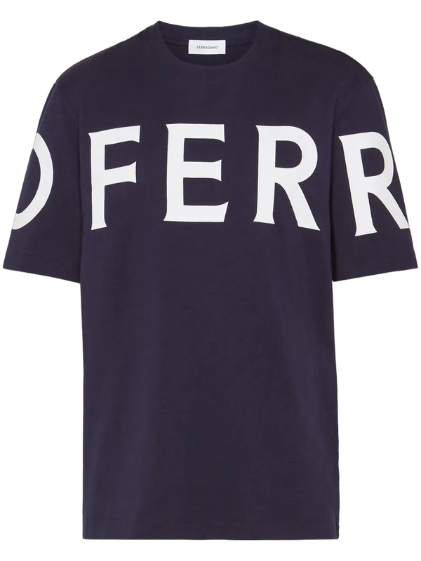 Ferragamo Cotton t-shirt in navy