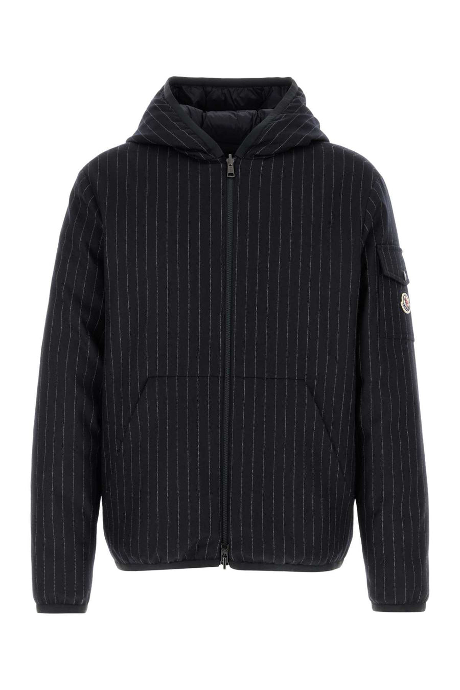 Embroidered Stretch Wool Reversible Ceze Down Jacket F70 Giubbini