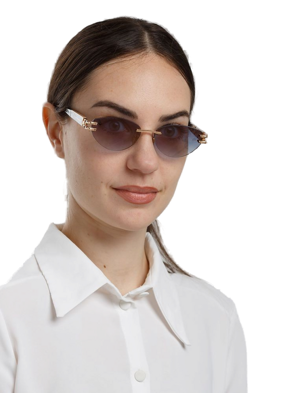 Ana Hickmann AH3360 Metal frame sunglasses in gold
