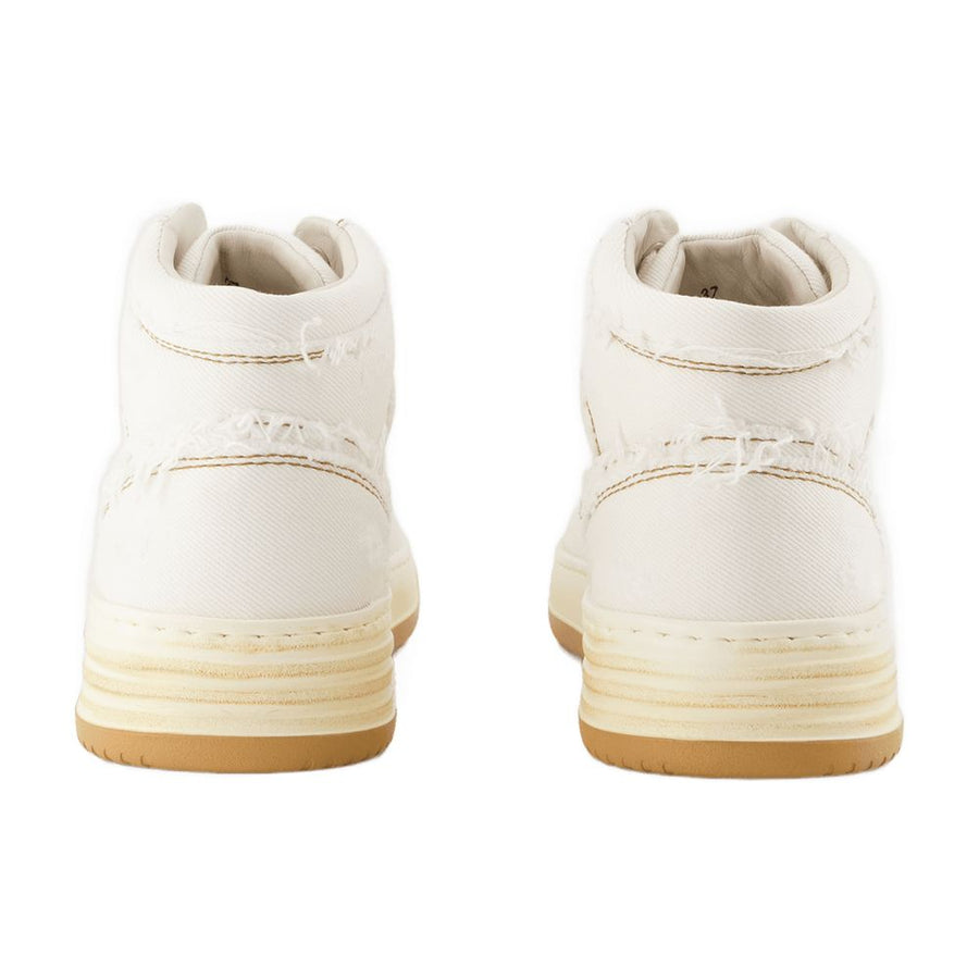 Hogan Leather sneaker in beige