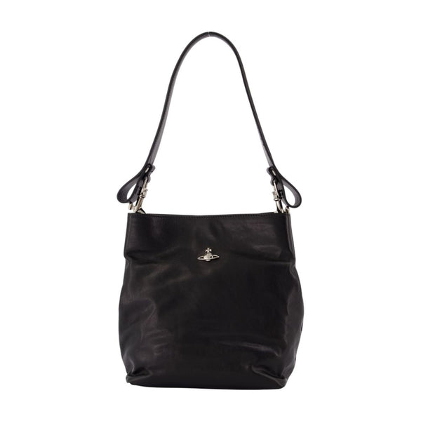 Vivienne Westwood calfskin shoulder bag in black