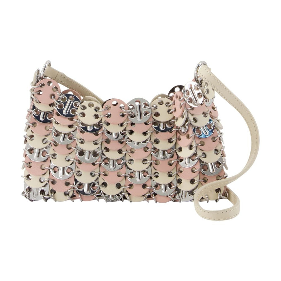 Rabanne Calfskin shoulder bag in silver