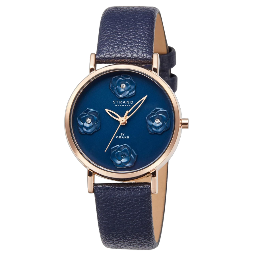 Obaku Stainless steel case watch in blue
