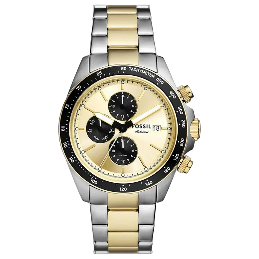 Fossil Stainless steel case watch in gold