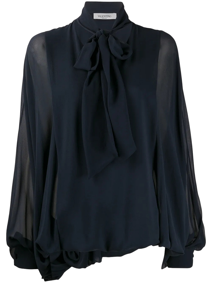 Valentino silk blouse in blue