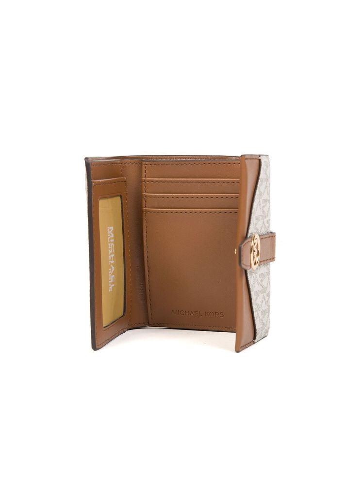 Michael Kors 100% Coated Canvas wallet in beige