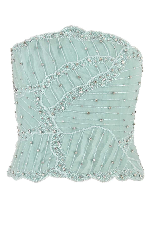 Light-Blue Tulle Fiori Bodice Exterior: Nylon Lining: Maglie