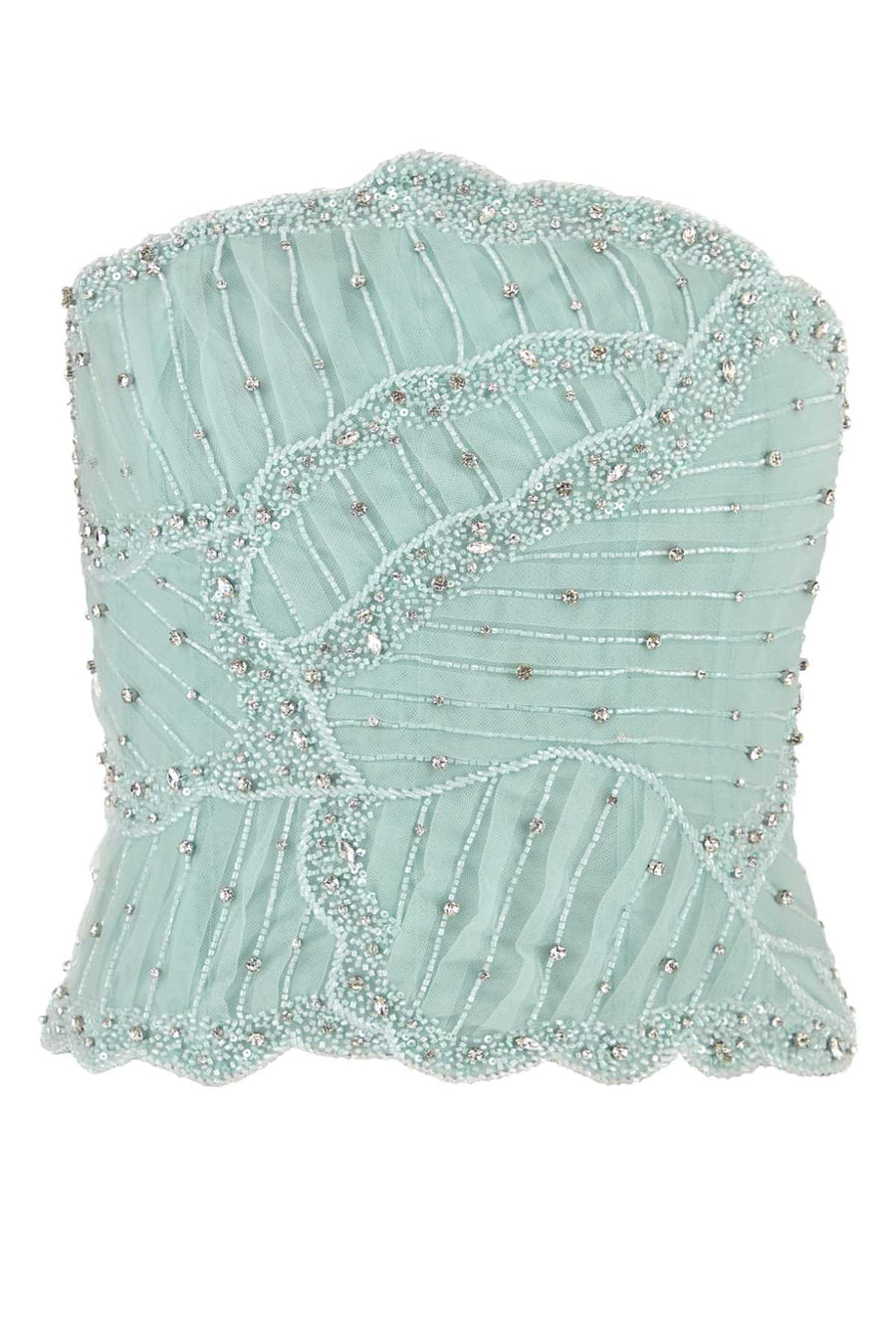 Light-Blue Tulle Fiori Bodice Exterior: Nylon Lining: Maglie