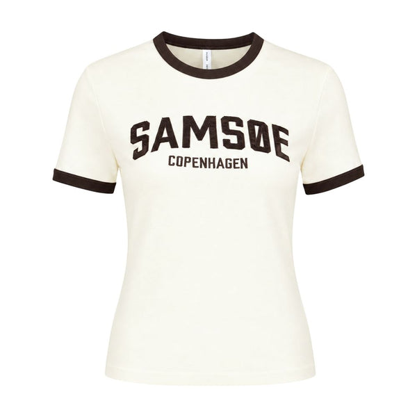 Sabond Ss 15318 T-Shirt - Samsøe Cotton Ivory Ready-to-wear / T-shirts