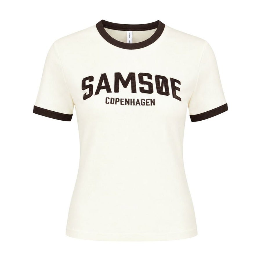 Sabond Ss 15318 T-Shirt - Samsøe Cotton Ivory Ready-to-wear / T-shirts