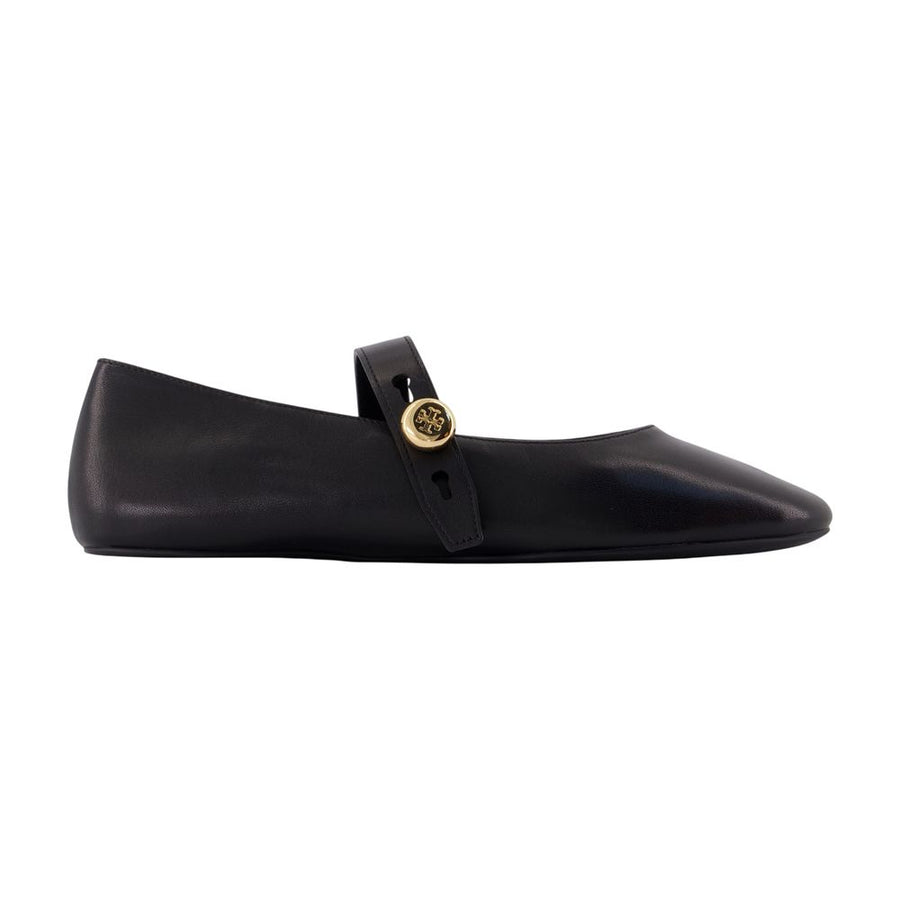 Tory Burch lambskin mary jane flat in black