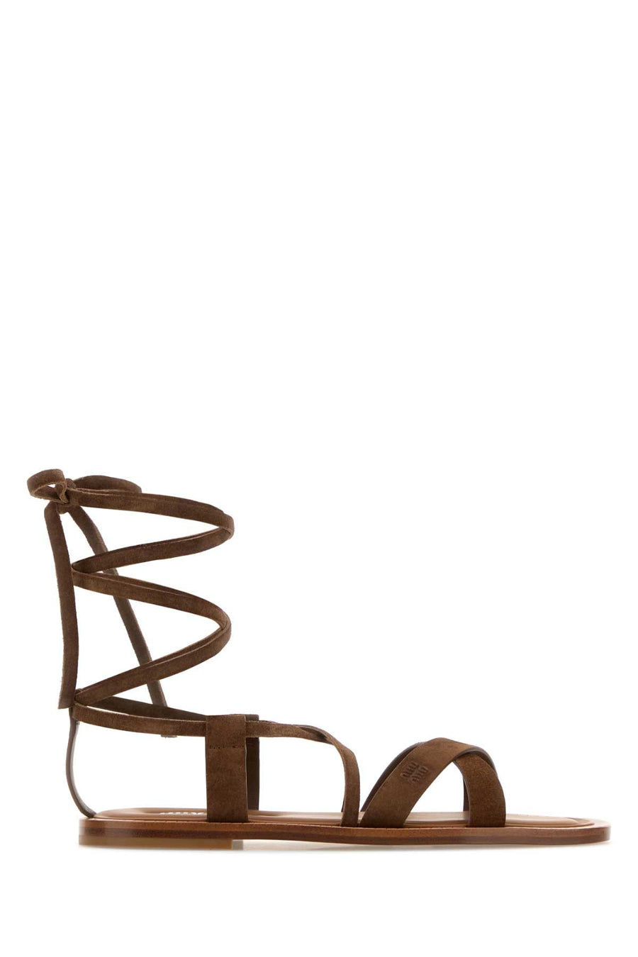 Brown Suede Sandals Cacao Sandali