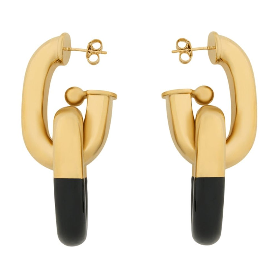Rabanne metal earrings in gold