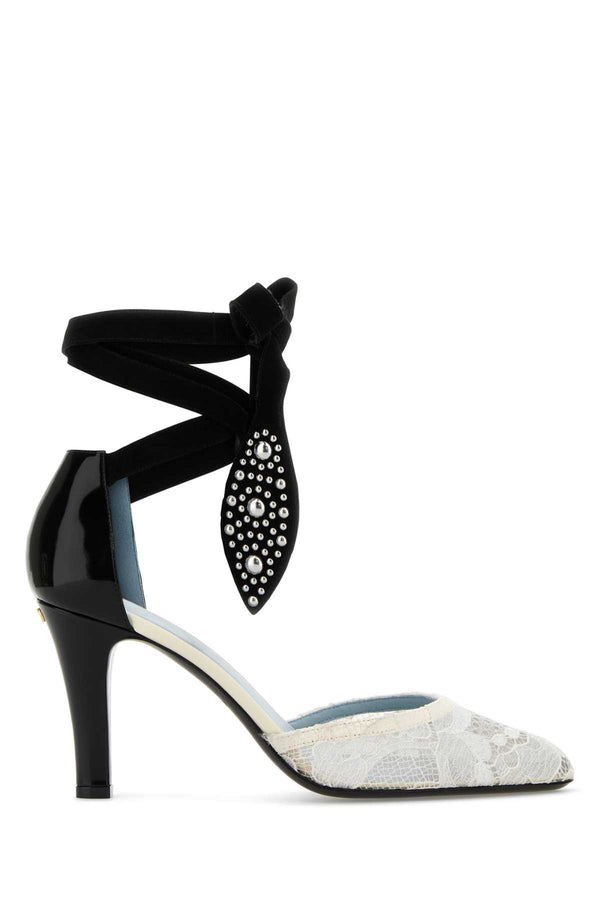 Valentino Garavani Strap Exterior: 100% Fabric pump in multicolor