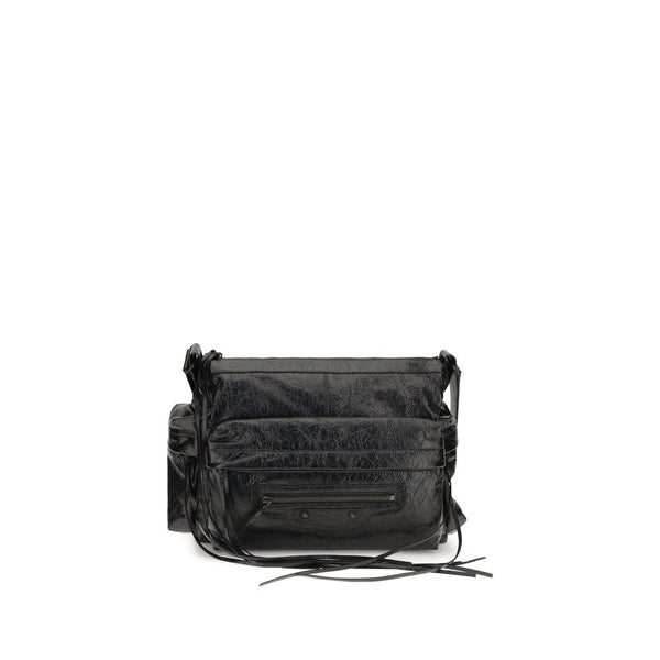 Balenciaga 100% Lamb Ovis Aries shoulder bag in black