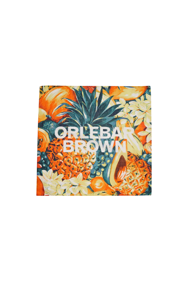 Orlebar Brown Cotton-silk blend scarf in orange