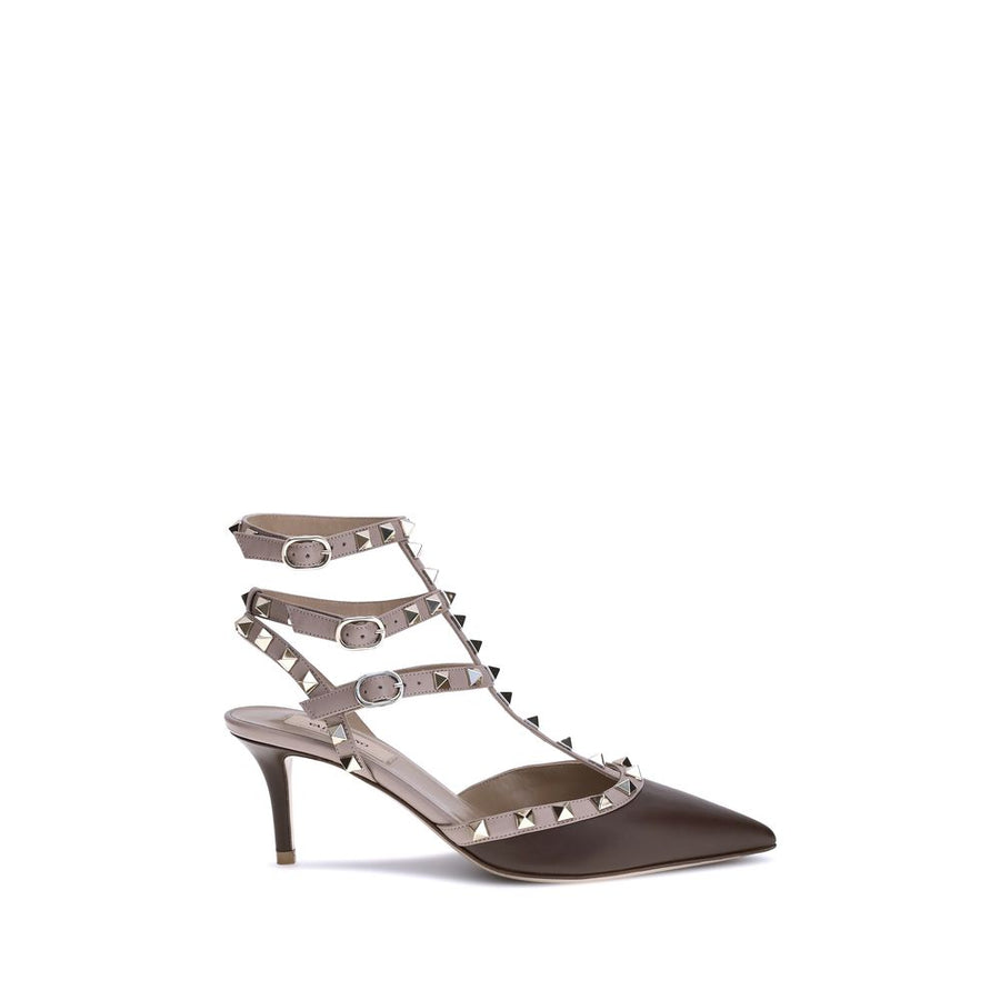 Valentino Garavani 100% Calf Leather Bos Taurus pump in brown
