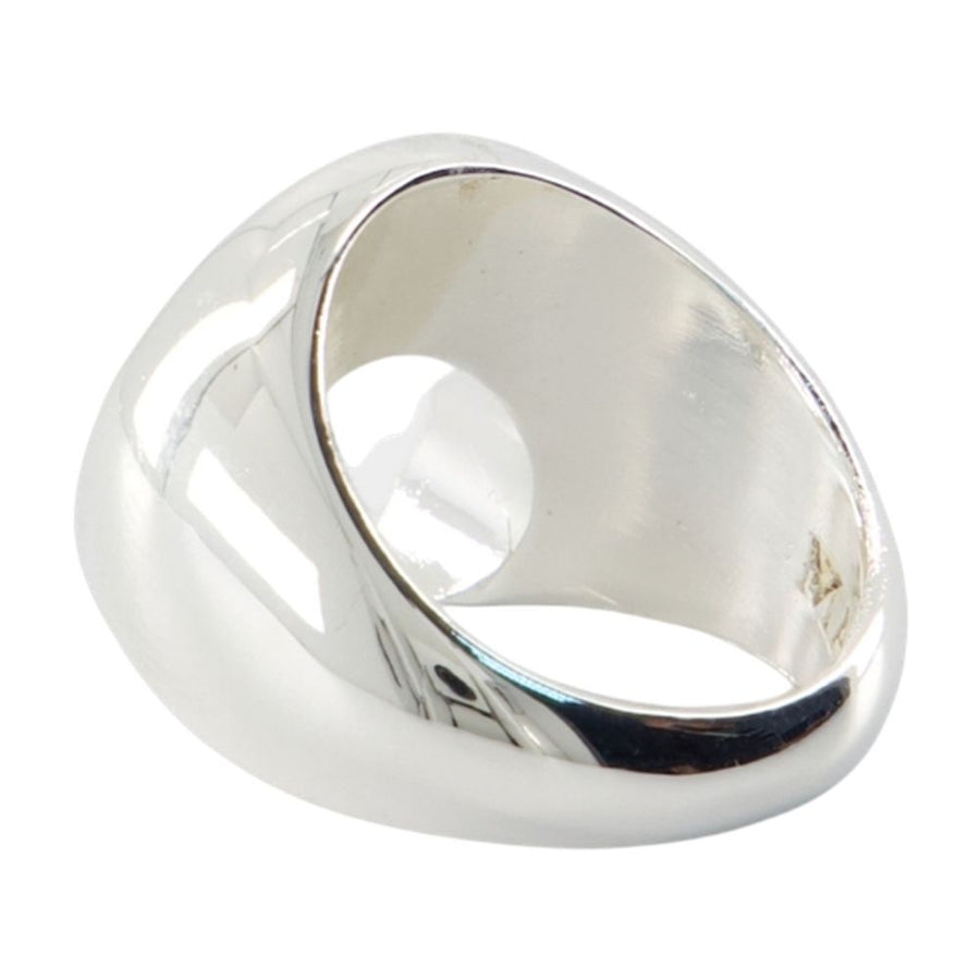 Marine Serre silver ring in silver