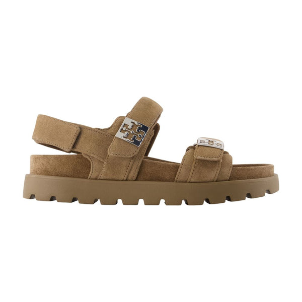 Tory Burch Calfskin sandal in brown
