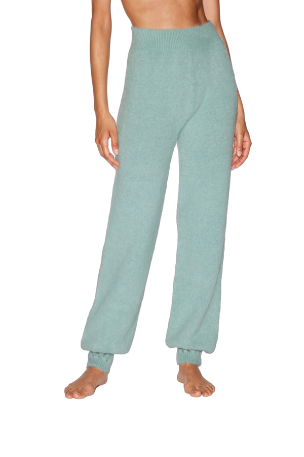 La Perla 70% Alpaca trousers in green