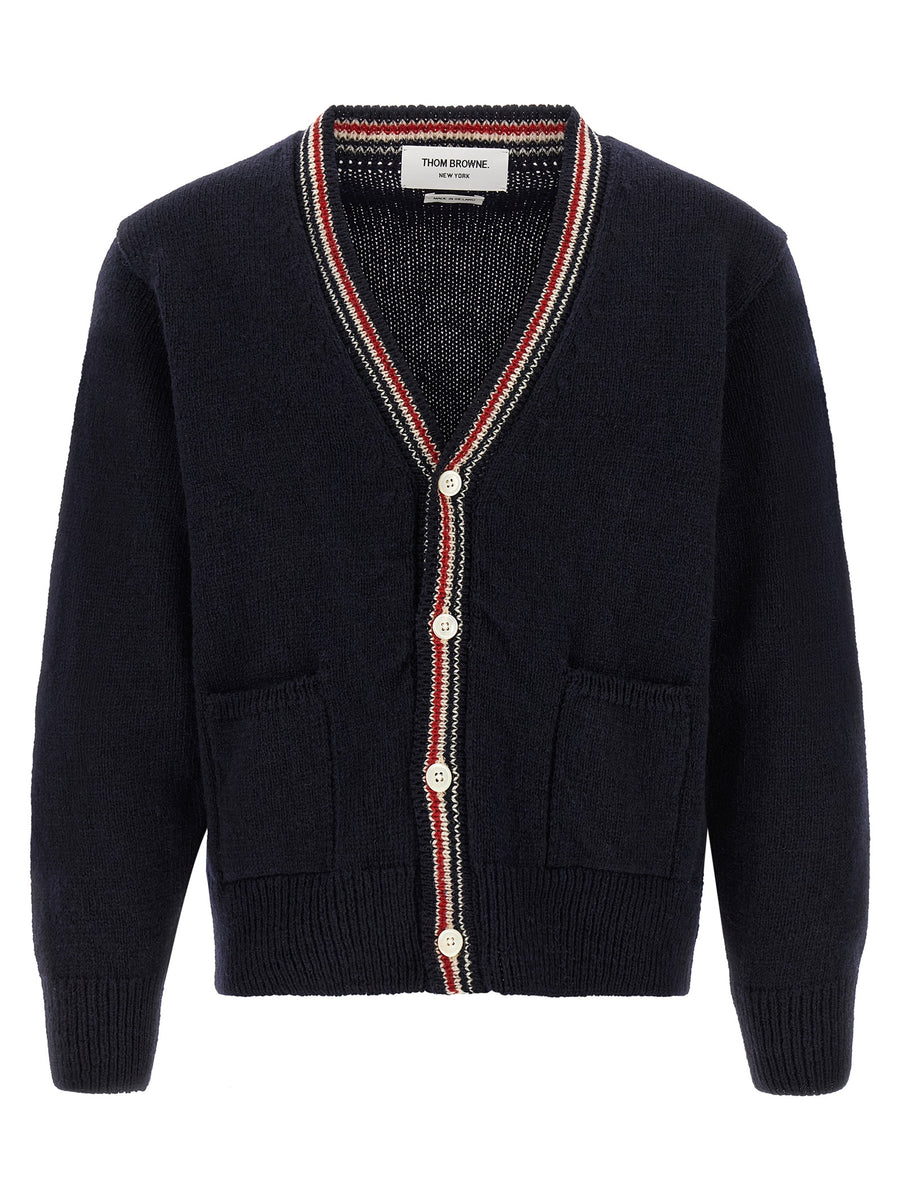 Thom Browne 70% Wool cardigan in navy