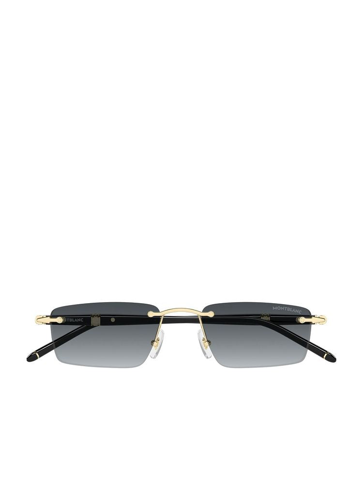 Montblanc MB0484S Metal frame sunglasses in gold