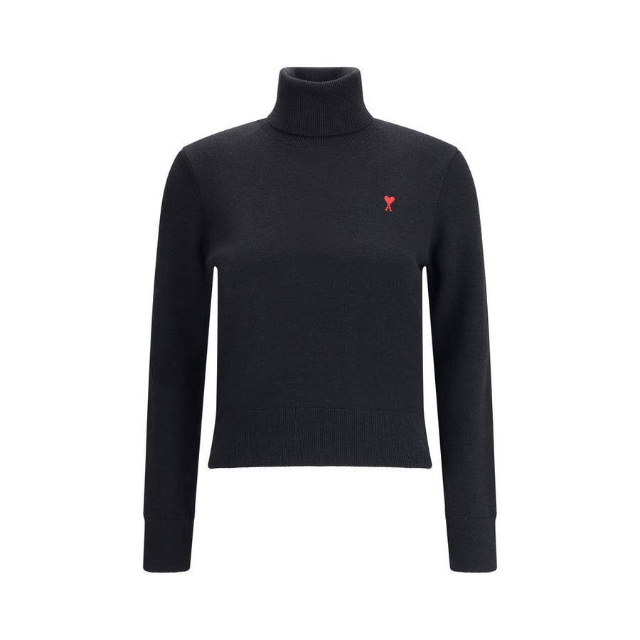 AMI Paris 100% Merino Wool sweater in black