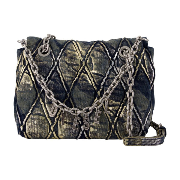 Charm-D Medium Shoulder Bag - Diesel Cotton Grey / Shoulder-hobo-bags
