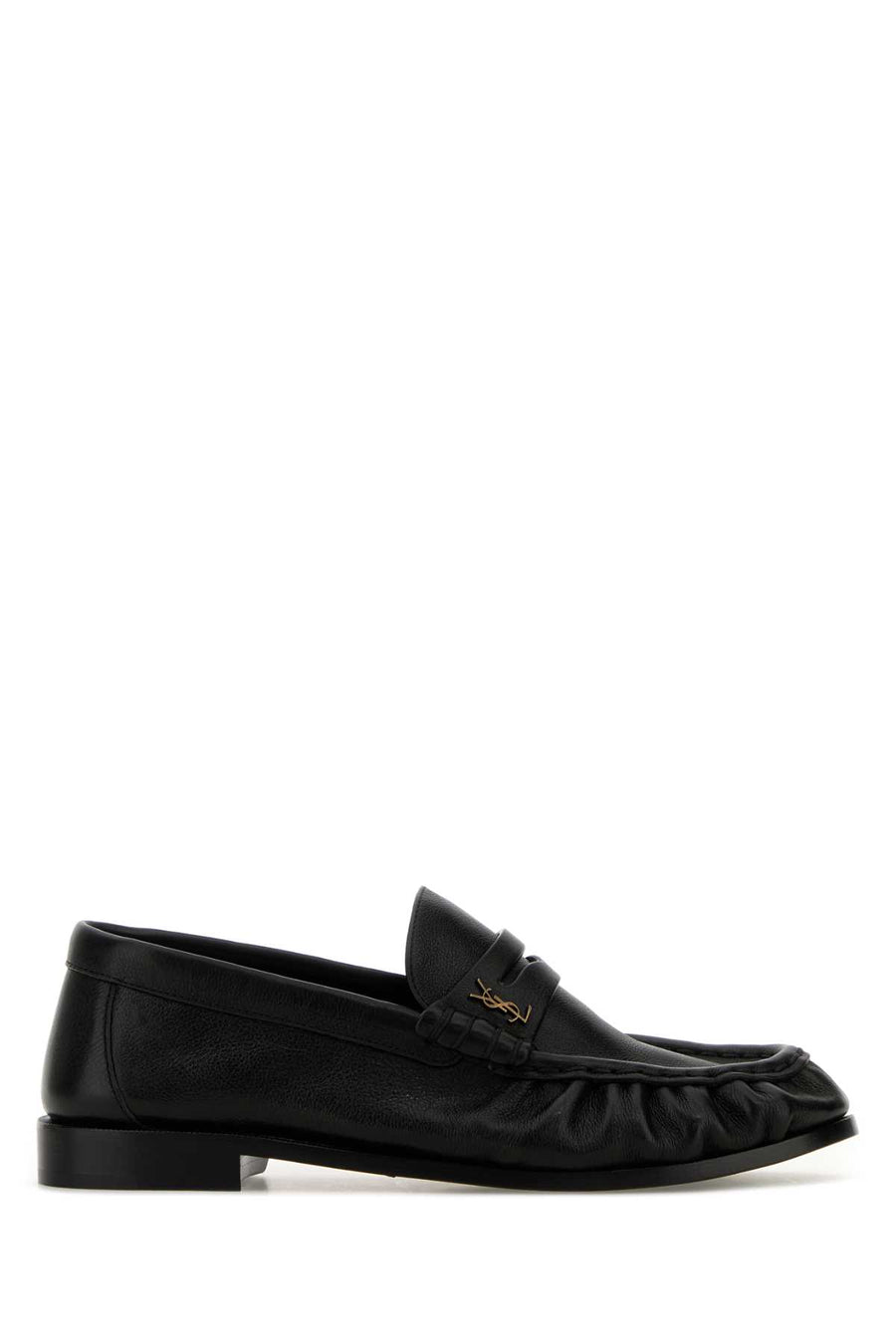 Black Leather Le Loafers Nero Mocassini