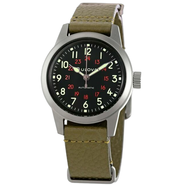 Bulova Stainless steel case watch in black
