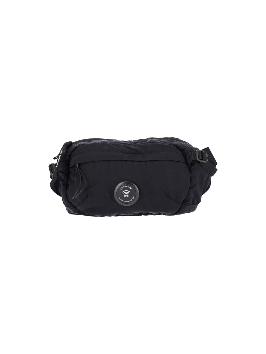 C.P. Company 100% polyamide belt bag in black