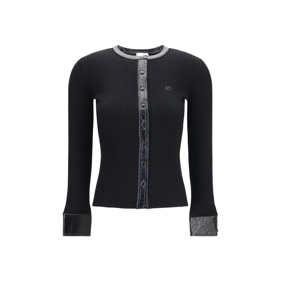 Black Viscose Cardigan Clothing