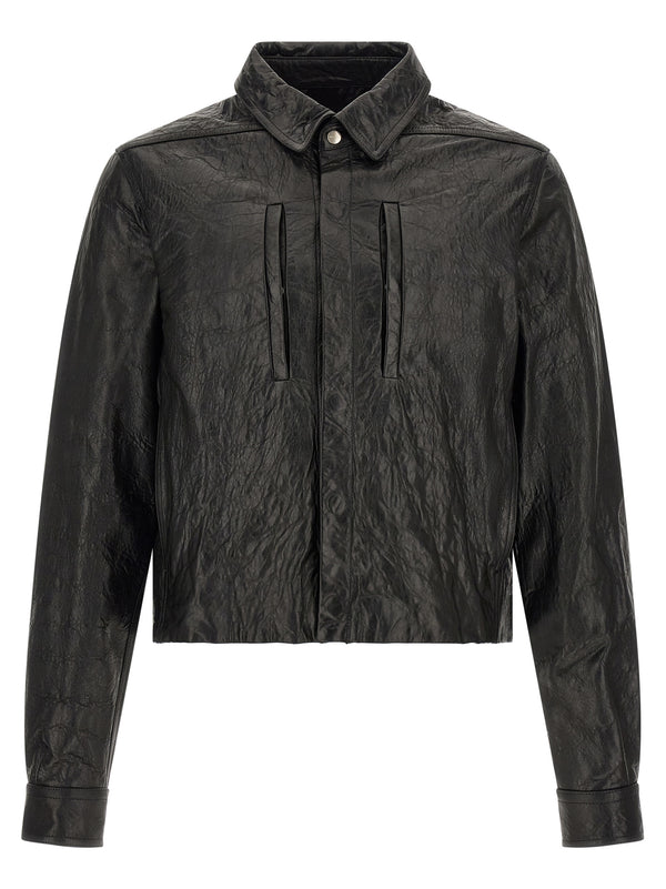 Rick Owens 100% Lamb Leather jacket in black
