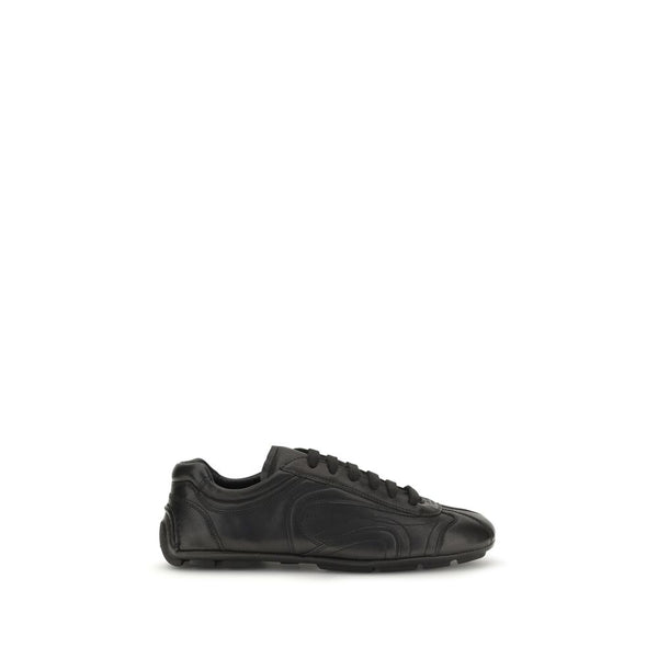 Prada 100% Lamb Ovis Aries sneaker in black