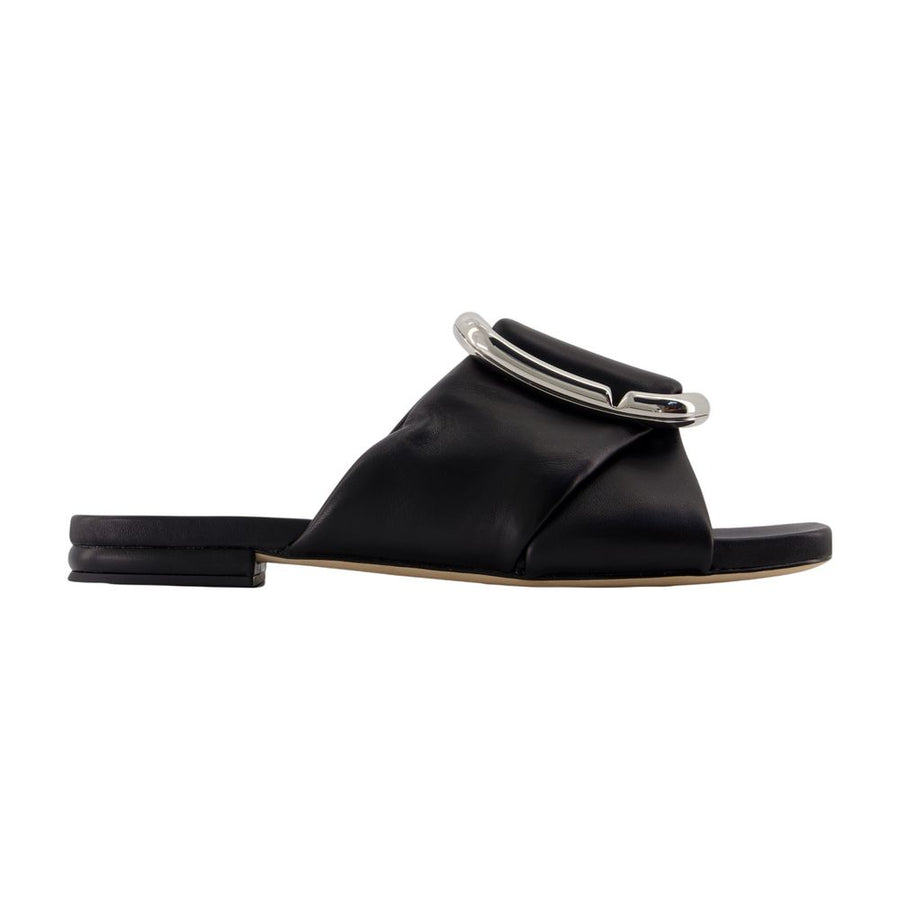 The Criss Cross Sandals - Marc Jacobs Leather Black Lambskin Shoes /