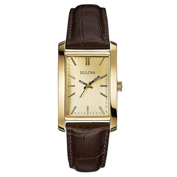 Bulova Stainless steel case watch in gold