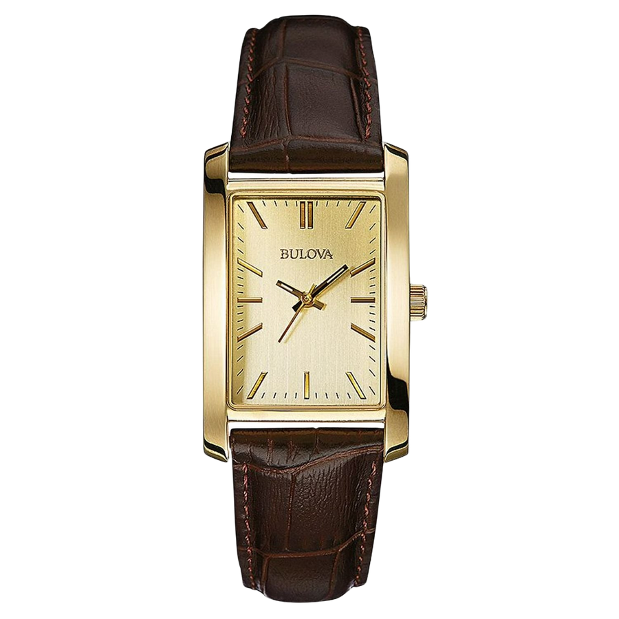Bulova Stainless steel case watch in gold