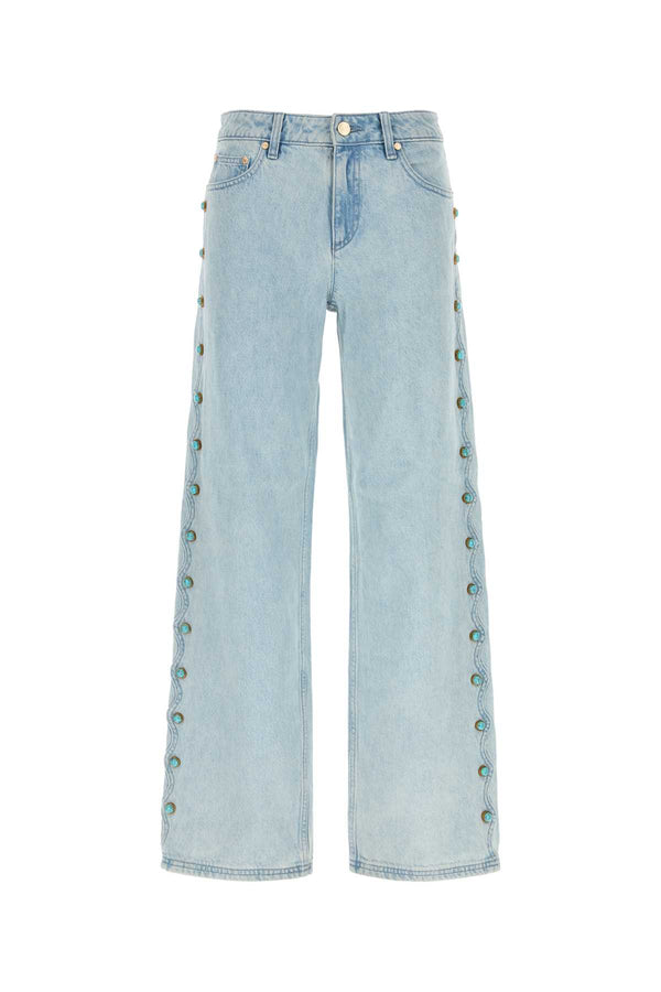 Cult Gaia Pant 100% Cotton jeans in blue