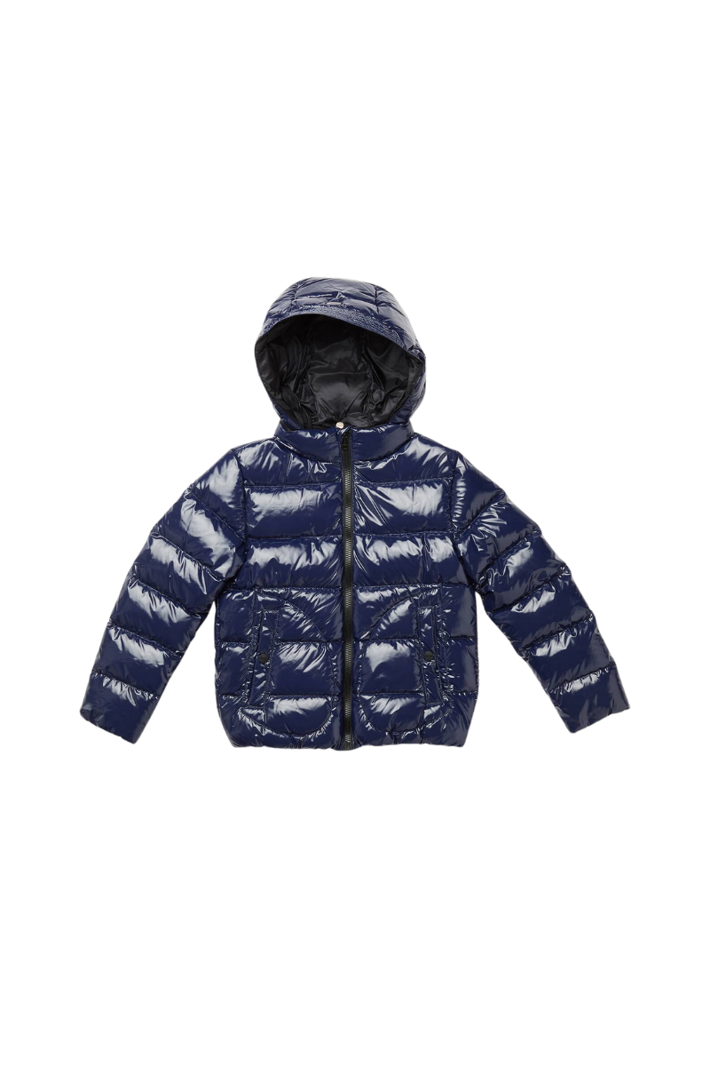 Herno Outer: 100% Polyamide down jacket in navy