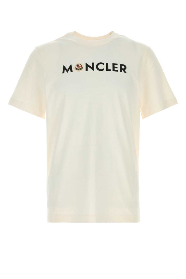 Moncler 100% Cotton t-shirt in white