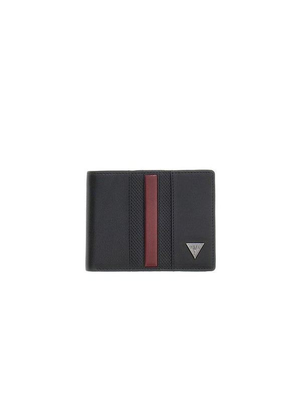 Guess 100% Cow Leather wallet in black