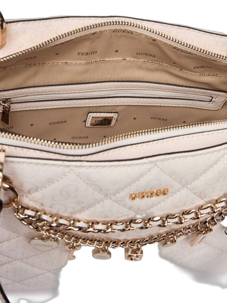 Guess 100% Polyurethane tote bag in white